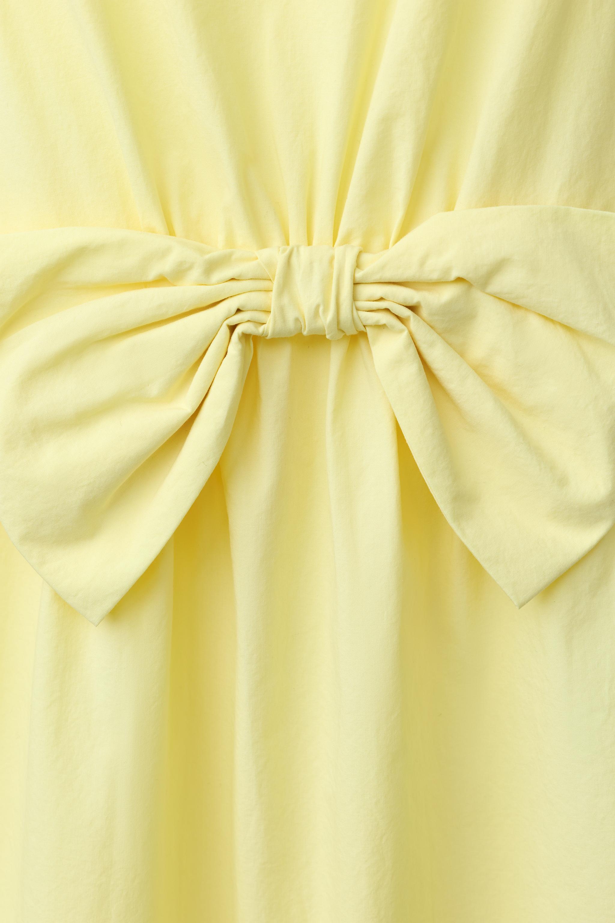 POPLIN BOW DRESS